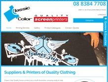 Tablet Screenshot of classic-color.com.au